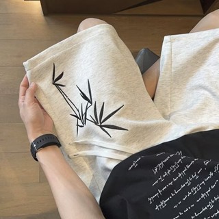 【HOT 本舖】男裝 新中式短褲男夏季潮牌大碼休閒褲衩寬鬆運動美式高街五分褲子