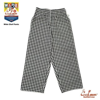 《美式工廠》美國 COOKMAN /Wide Chef Pants Chidori 千鳥格