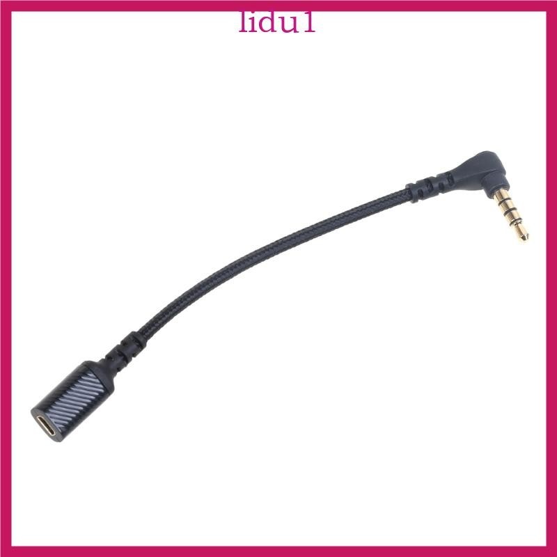 Lid 直角 3 5mm AUX 線遊戲耳機連接線,適用於 Arctis 3 5 Pro 7