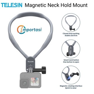 Telesin 磁性頸托固定帶頸項鍊 GoPro 手機支架