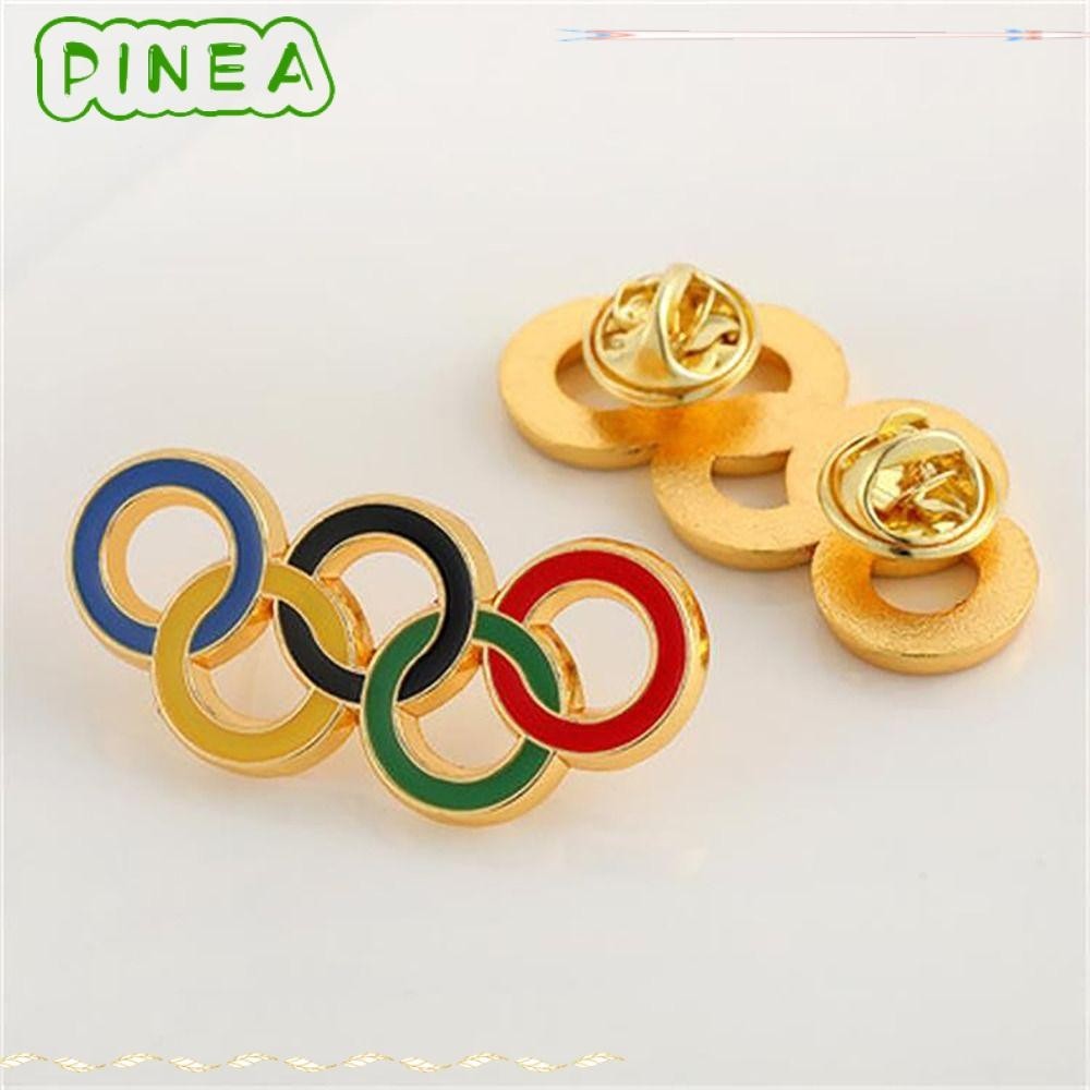Pinaple 1/2/3/10 件裝奧運會別針,金屬紀念奧運戒指胸針,精美多功能衣袋帽子裝飾胸章奧運裝飾