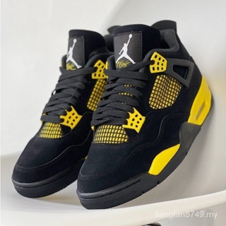 耐吉 3bb6 Nike Air Jordan 4 “Thunder” 低幫籃球鞋休閒運動鞋男款女款黑黃