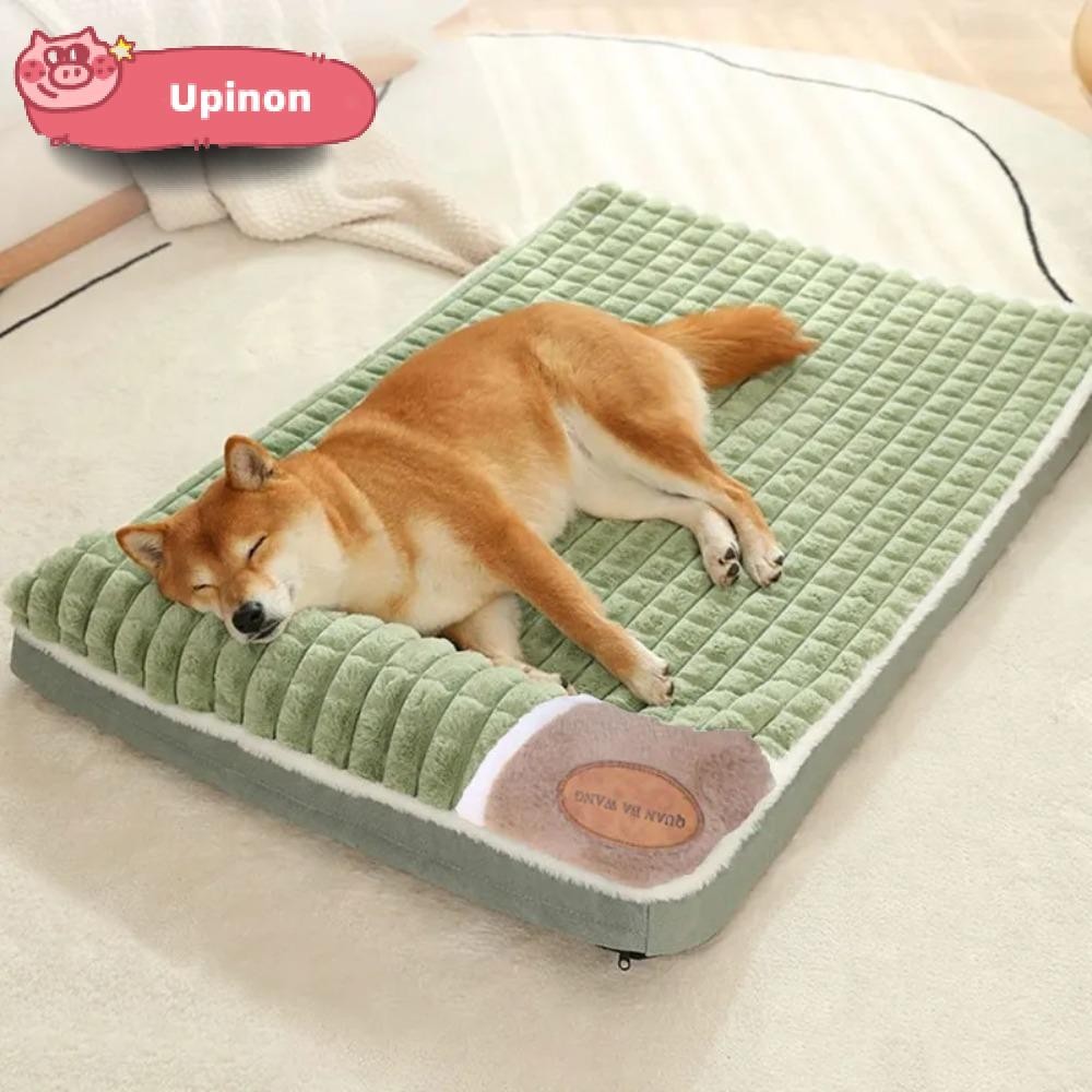 UPINON溫暖的狗墊,秋冬舒適絨毛寵物床,可水洗加厚睡墊寵物用品