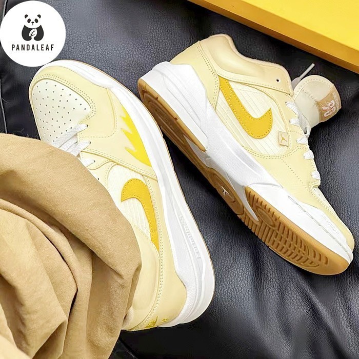 Jordan STADIUM 90 中筒 籃球鞋 男女同款 淡黃色 FN0584-200