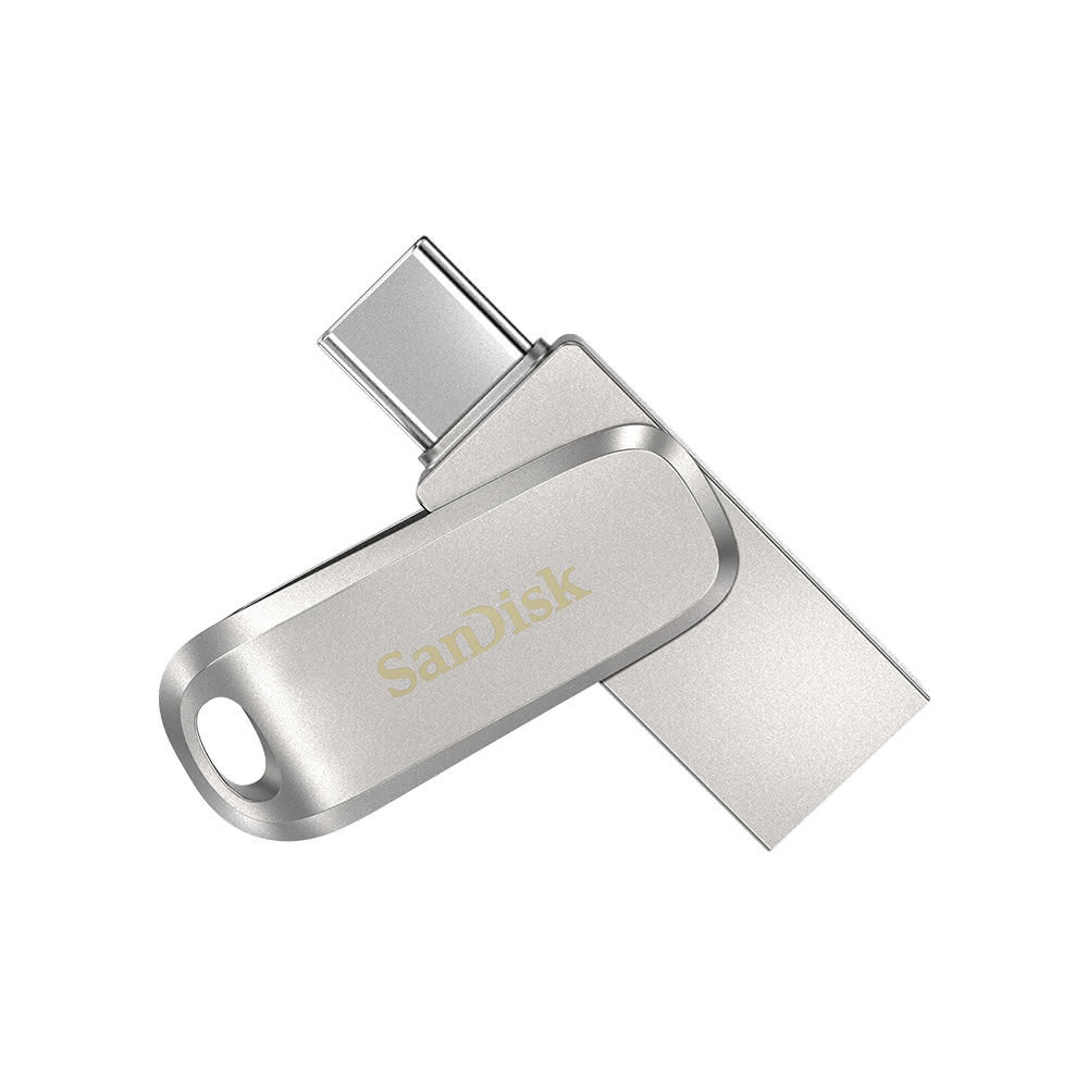 【SanDisk】Ultra Luxe Type-C 64GB 雙用隨身碟 銀色