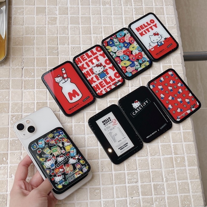 卡通可愛貓咪錢包磁卡錢包插槽支架手機殼適用於 iPhone 15 14 13 12 手機殼可愛包配件