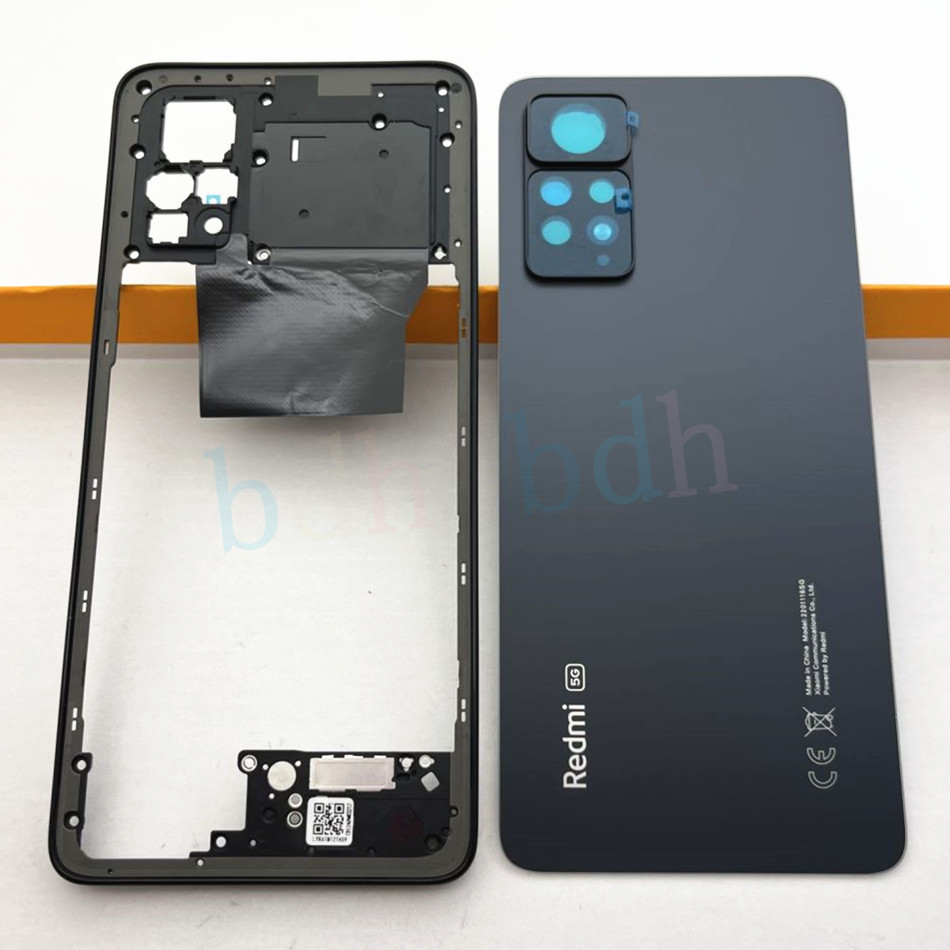 REDMI XIAOMI 原裝小米紅米 Note 11 Pro 5G 2201116Sg 中框玻璃電池蓋門帶相機鏡頭更換