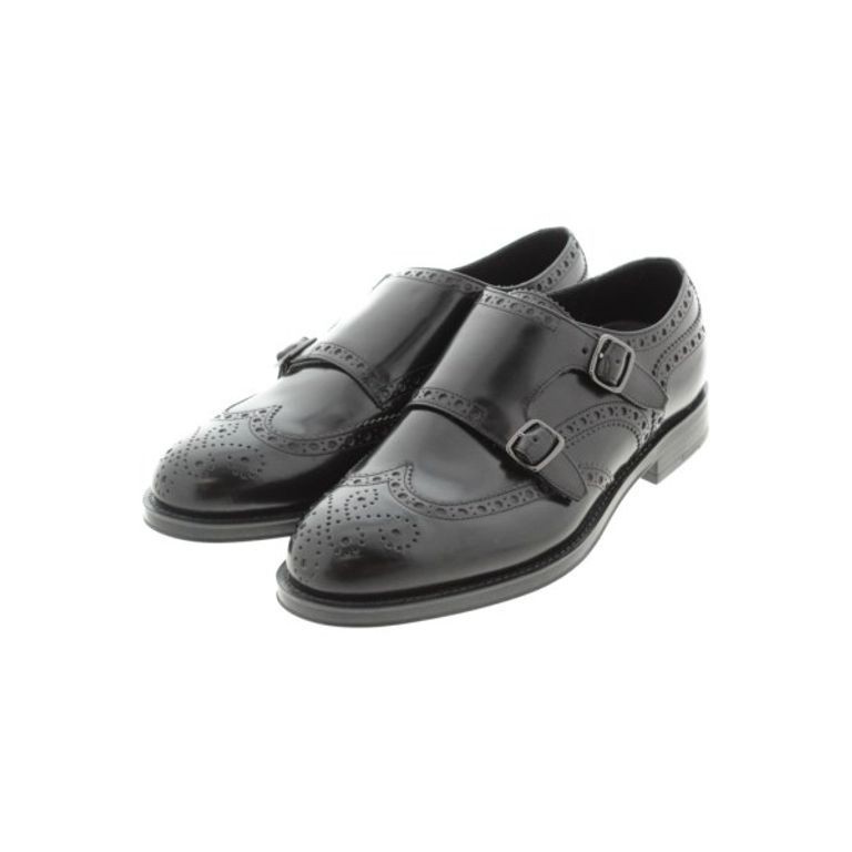 Giorgio Armani 亞曼尼 連衣裙 鞋子黑 男用 25.0cm 日本直送 二手