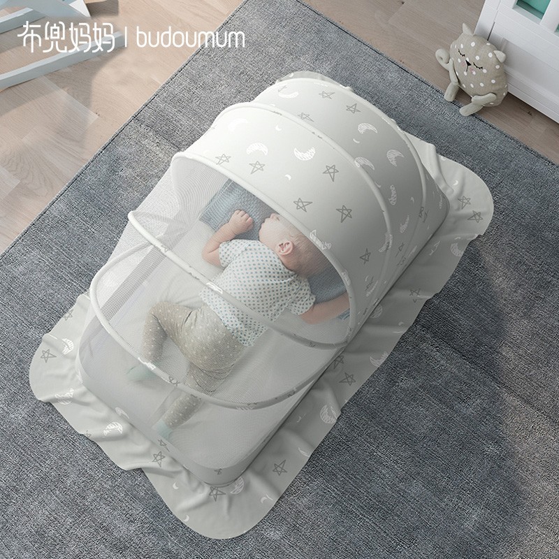 嬰兒蚊帳罩寶寶專用全罩式防蚊罩兒童可摺疊通用嬰兒床蚊帳