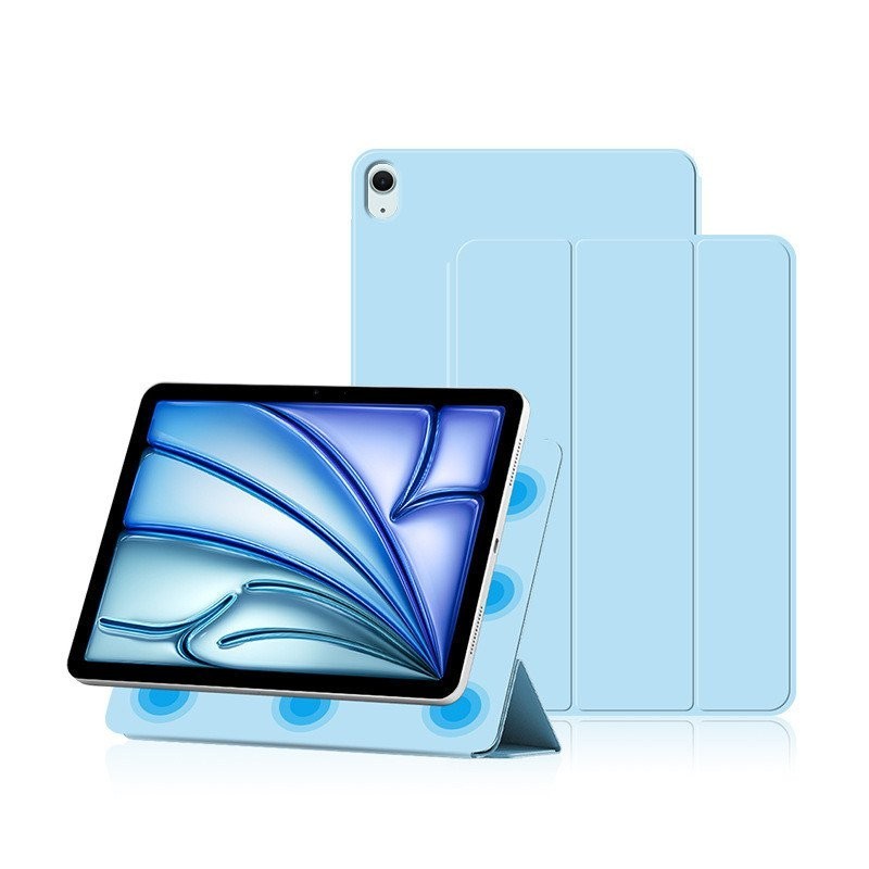 適用2024 iPad 11 英寸 iPad Air (M2)三折磁吸雙面夾保護殼 9MEM