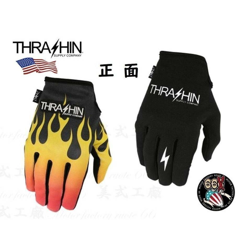 《美式工廠》美國 THRASHIN 撤拉辛 可滑手機 騎士 技師手套