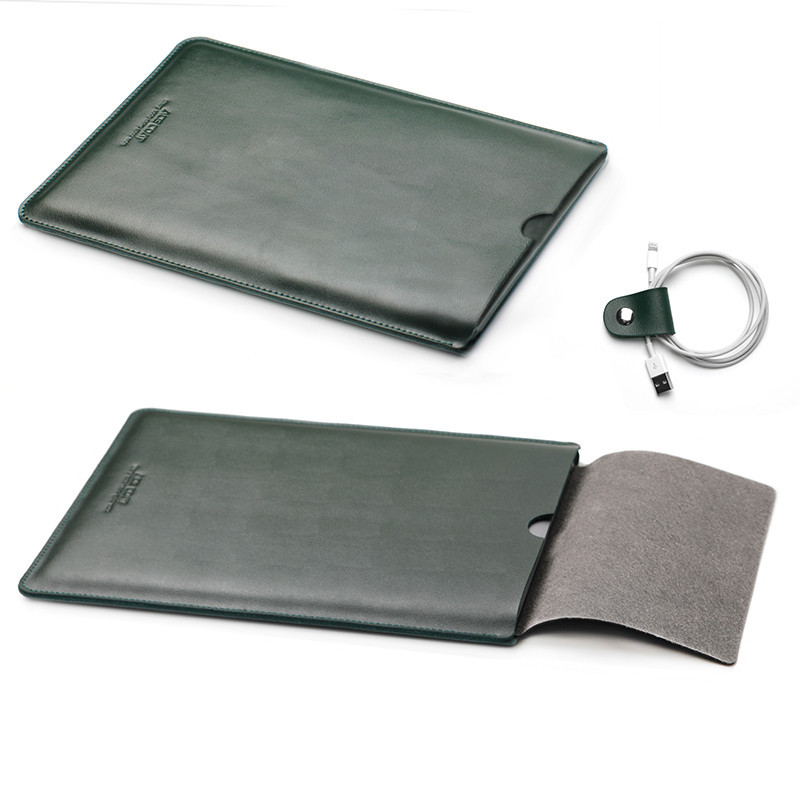 PAPAPA適用蘋果筆電包Macbook Pro14內袋M3外套Air13保護套M2牛皮袋15.3/16英寸收納包202