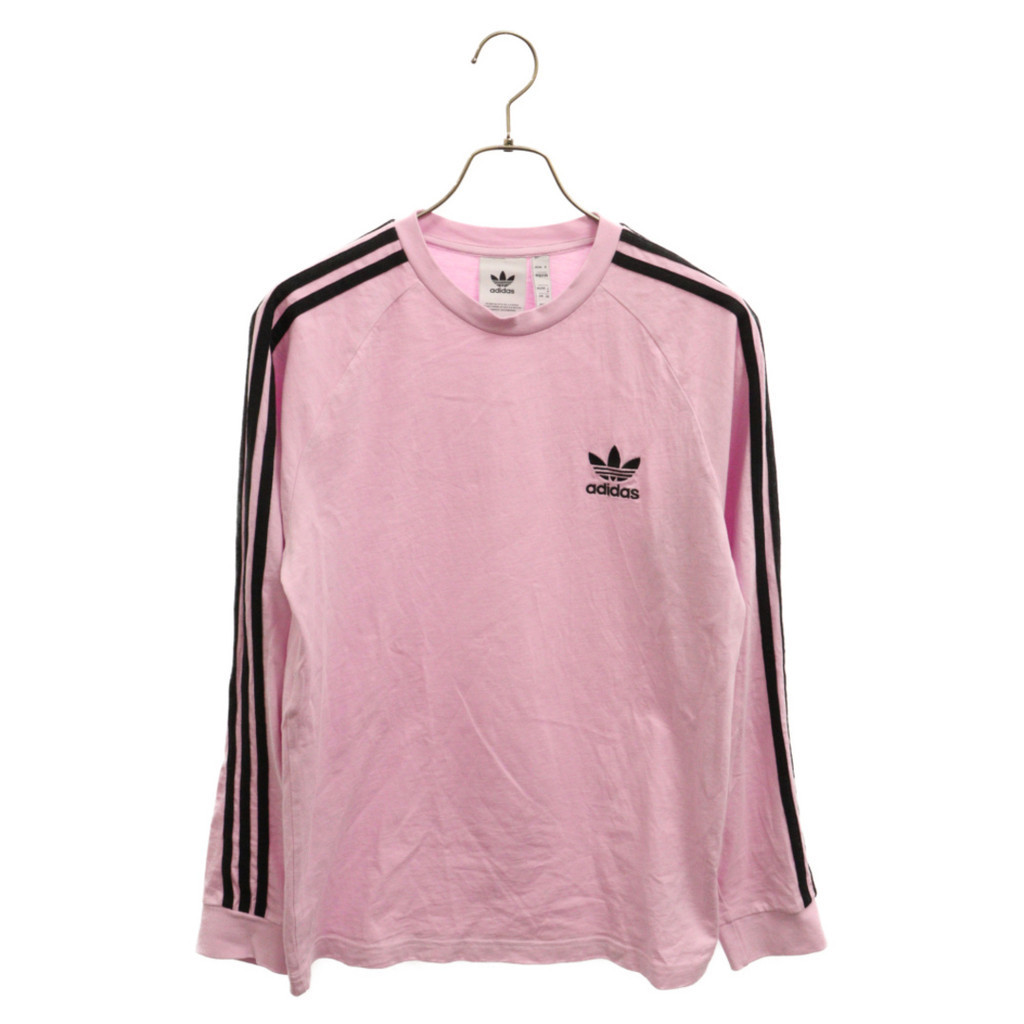 adidas襯衫 T恤粉紅色 刺繡 日本直送 二手