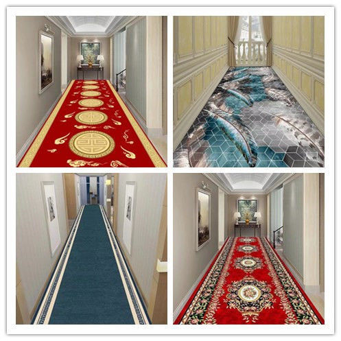 走廊過道地毯復古民族風玄關地墊臥室客廳大面積家用防滑