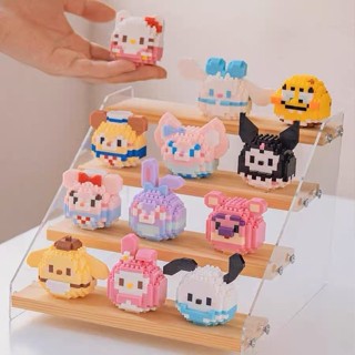【熊熊新品/24H發】現貨達摩蛋積木相容樂高 三麗鷗迪士尼卡通公仔益智拼圖玩具擺件生日小禮物