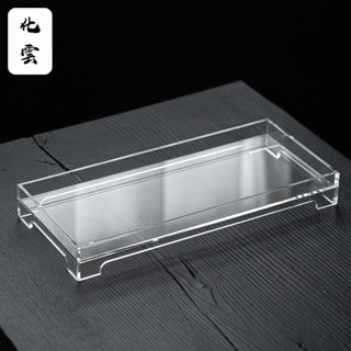 透明亞克力壺承 方形茶具茶杯收納架小茶盤幹泡臺茶承託盤【A215】