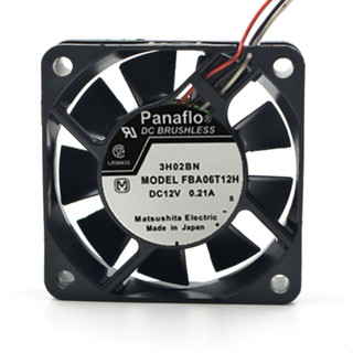 FBA06T12/24H日本松下panaflo12v變頻6cm發那科報警靜音風機風扇
