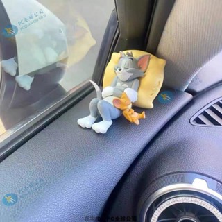 🔥熱銷商品🔥貓和老鼠湯姆傑瑞汽車擺件 車內裝飾用品 可愛書桌玩偶 車載擺件 玩具