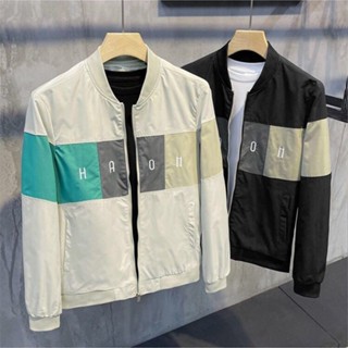 秋冬撞色緊身短版夾克韓版簡約棒球服上衣男士休閒潮流外套男秋冬撞色緊身短版夾克韓版簡約棒球服上衣男士休閒潮流外套男8/26
