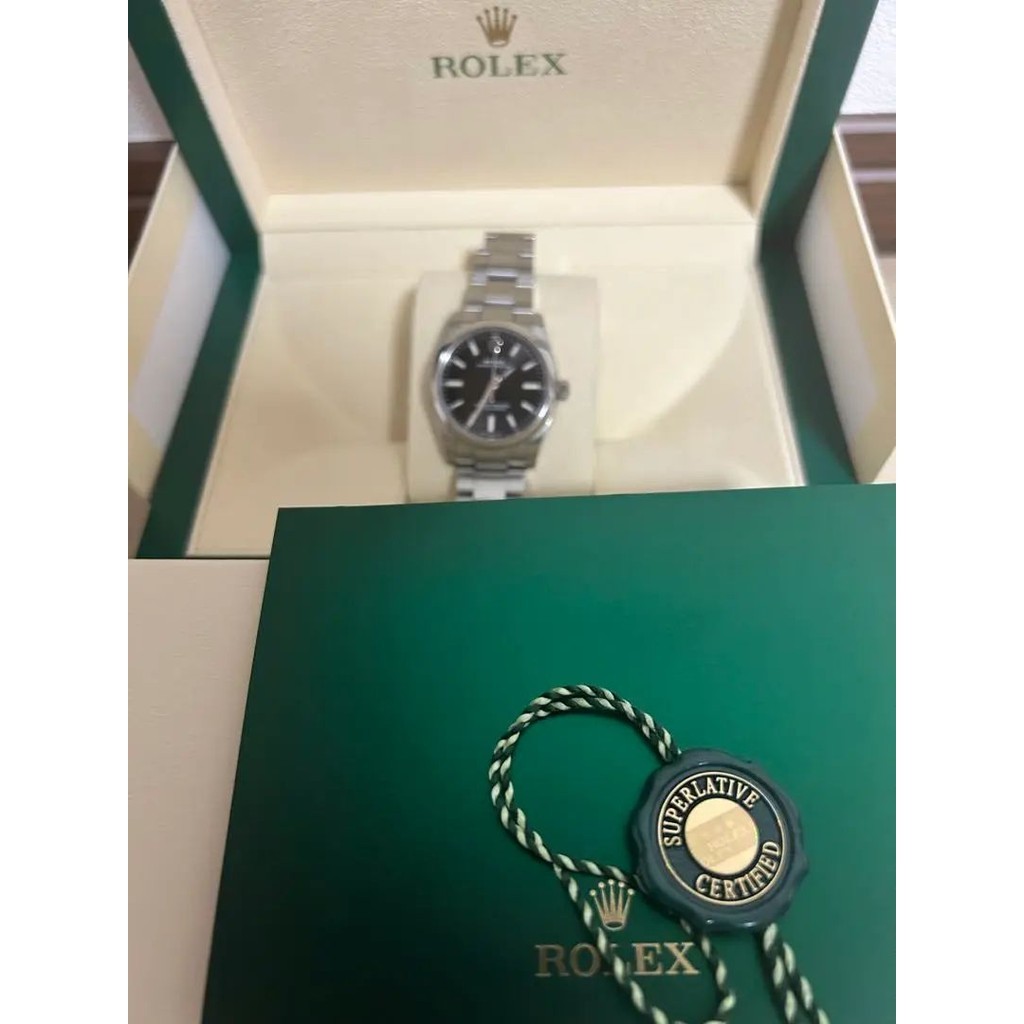 ROLEX 勞力士 手錶 124200 Perpetual OYSTER 黑色 mercari 日本直送 二手