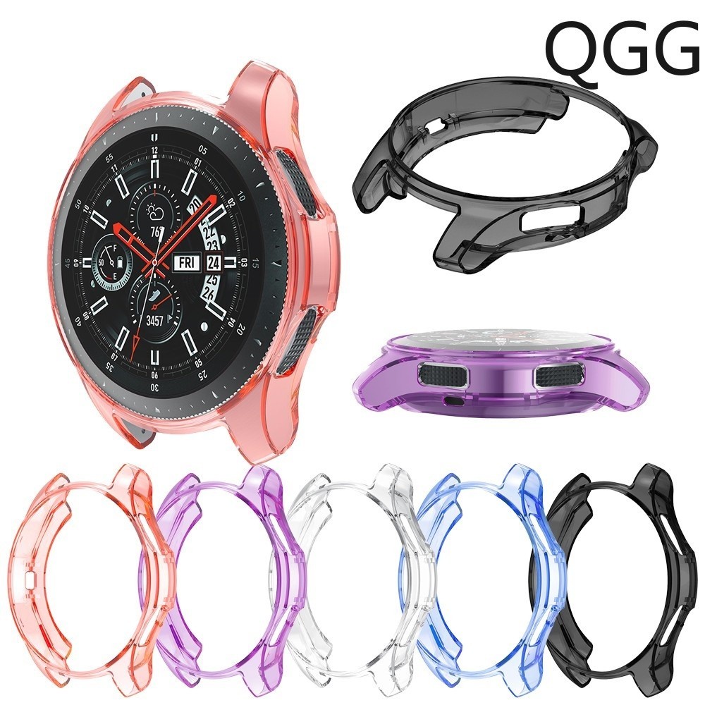 【QGG】Galaxy watch 46MM矽膠保護套 三星Samsung  gear S3手錶保護殼 純色透明防摔錶殼