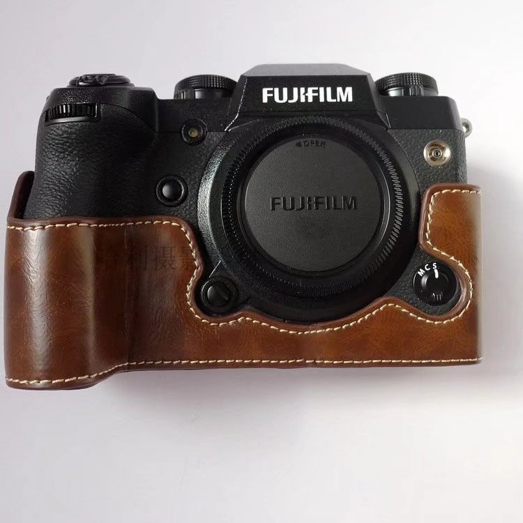 適用富士XH1相機包半套 底座包 皮套攝影包 X-H1內袋可以取電池