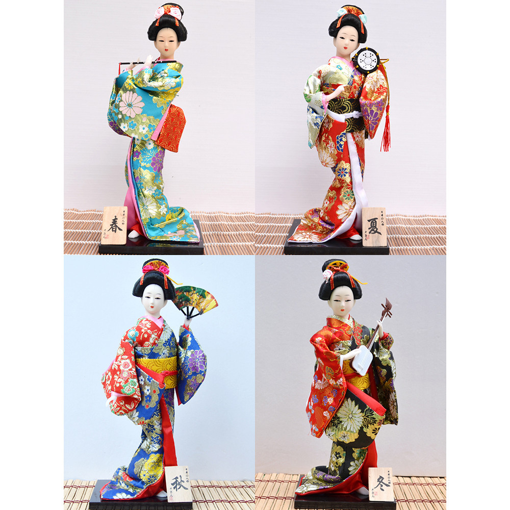 日式和風裝飾 日本人偶人形和服娃娃料理餐廳裝飾 藝妓娟人日式桌面擺件 家居禮品 料理店裝飾品 壽司店掛飾