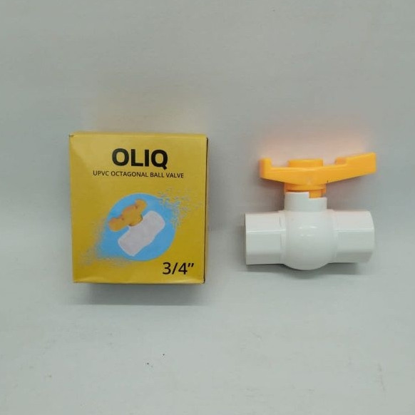 停止水龍頭 oliq gg pvc 3/4 英寸球閥 oliq 3/4 英寸