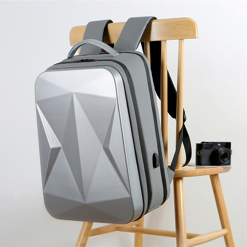 新款硬殼包 PC硬殼後背包男 雙肩包 可放17.3寸筆電包 電競背包 商務出差行李包 大容量上班上學背包