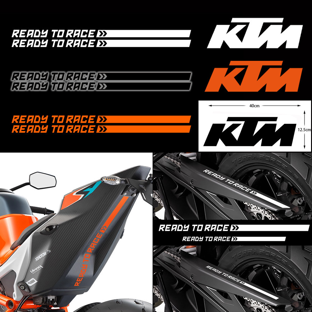 準備比賽摩托車貼紙反光摩托車車身油箱擋泥板貼花適用於 KTM Duke 390 Duke 200 250 690 RC2