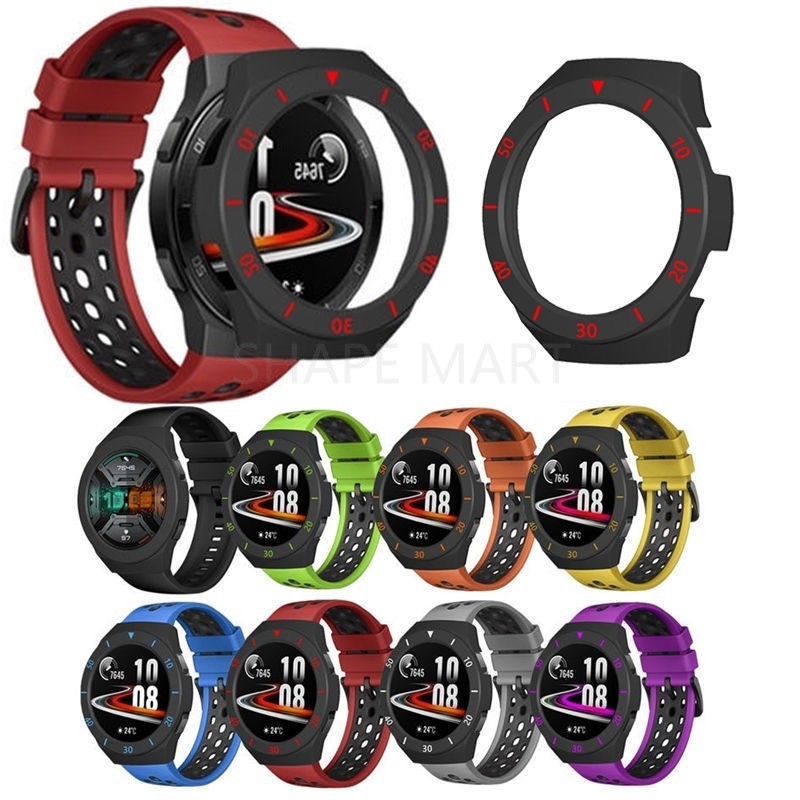 適用於華為手錶watch GT2e雙色刻度防刮手錶保護殼