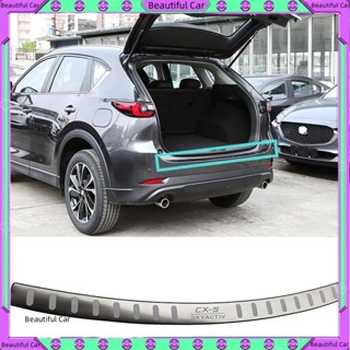 MAZDA 用於馬自達 CX-5 CX5 17-23年 配件的汽車不銹鋼後保險槓保護器,汽車零件尾門後行李箱門檻蓋