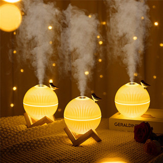 330ml USB 夜燈噴霧器空氣加濕器 LED 燈適用於家庭兒童房迷你香薰機加濕器