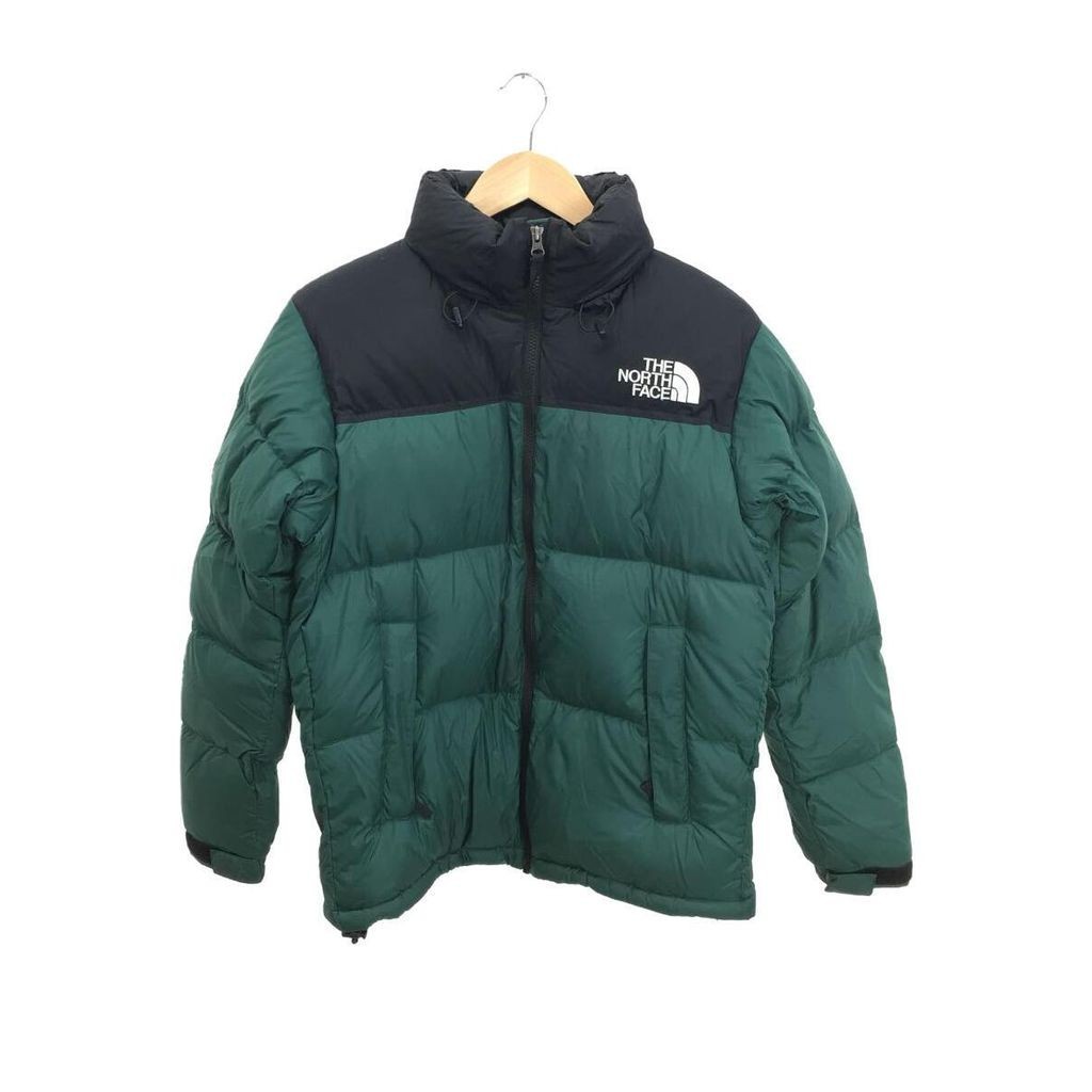 THE NORTH FACE 羽絨服 夾克外套Nuptse尼龍 綠色 日本直送 二手