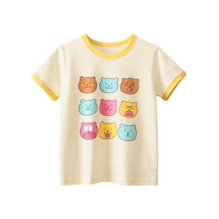 90-140CM 女童短袖上衣 童裝跨境貨源兒童短袖T-shirt 夏季女寶寶衣服體恤