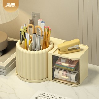 📣 哆哆購 - 5.7 宿捨透明收納盒桌麵抽屜學生辦公書桌上筆筒化妝品口紅桌上置物架