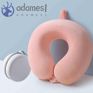 ADAMES頸部支撐墊,附收納袋便攜的旅行U型枕,皮膚友好緩慢反彈可拆卸的雙面睡眠護頸家