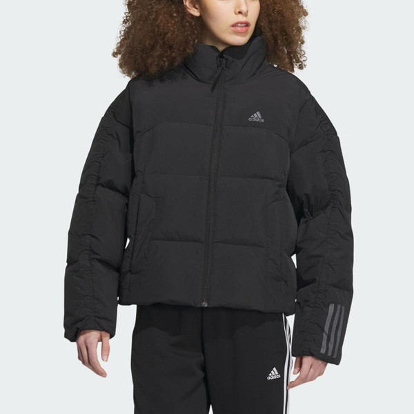 Adidas W DY CP DOWN J IL8940 女 羽絨外套 短版 亞洲版 休閒 寬鬆 保暖 冬季 黑
