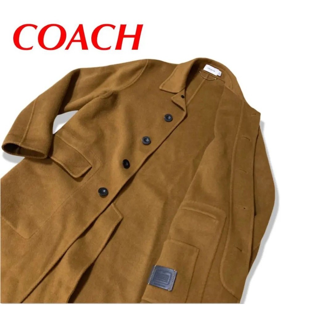 COACH 蔻馳 外套 褐色 皮革 mercari 日本直送 二手