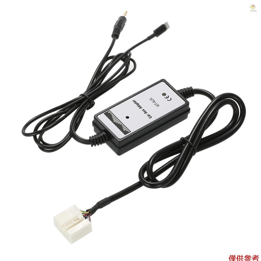 HONDA Casytw 適用於本田謳歌 6Pin 汽車 3.5mm 輔助輸入音頻適配器 USB 接口充電適用於 iPh