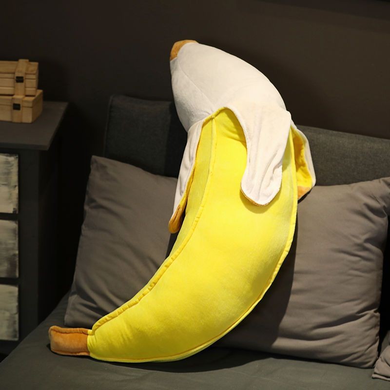 創意 大香蕉 香蕉玩偶 大香蕉抱枕 靠背大香蕉 搞怪剝皮香蕉抱枕 頭靠墊 睡覺長抱枕 毛絨玩具 生日禮物