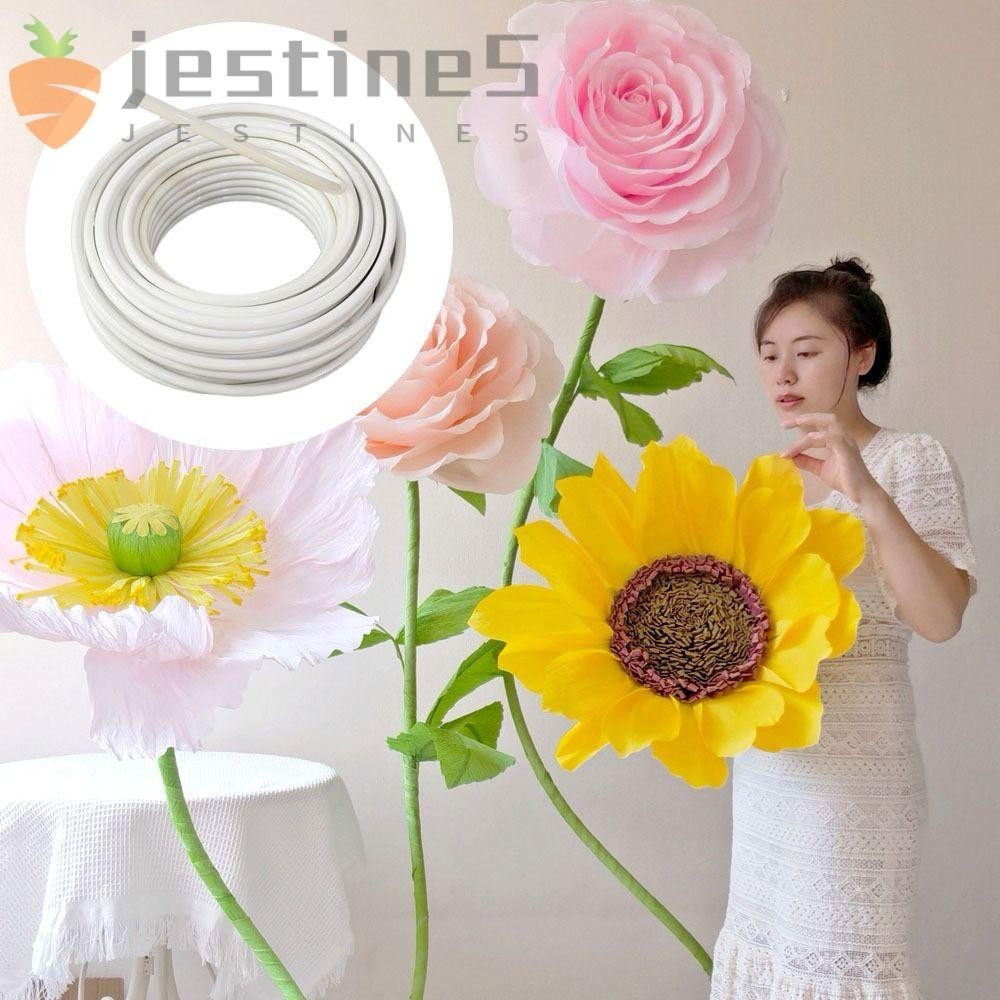 JESTINE派對裝飾造型管,白色/金色創意PVC鋁塑成型管,16/18/20毫米婚禮DIY造型管