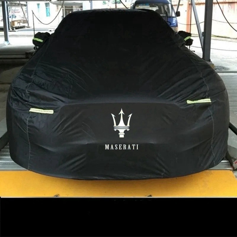 四季通用防水戶外全車標誌罩 Aganist 防紫外線雨雪適用於瑪莎拉蒂 GranTurismo Levante Ghib