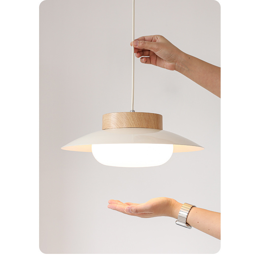 【AtreeLight】奶油風餐廳吊燈日式原木風餐桌燈