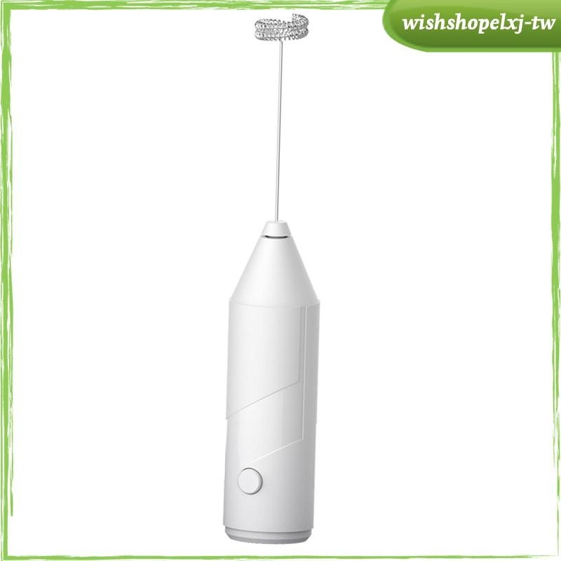 [WishshopelxjTW] 電動奶泡器手持式電動攪拌器握感舒適電動打蛋器咖啡起泡器用於飲料混合飲料