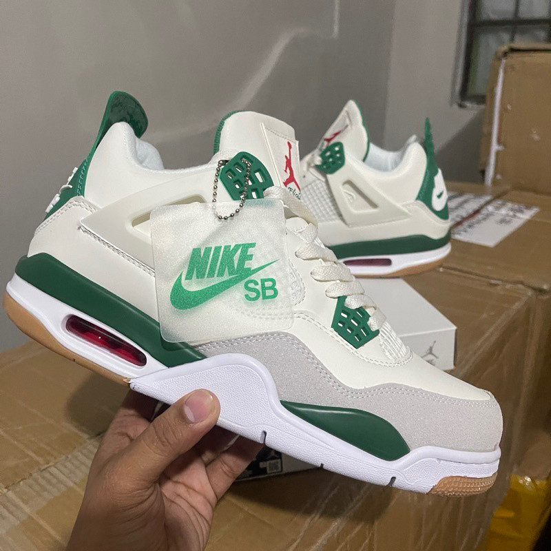 高品質 Air Jordan 4 x SB Green(男女)運動鞋
