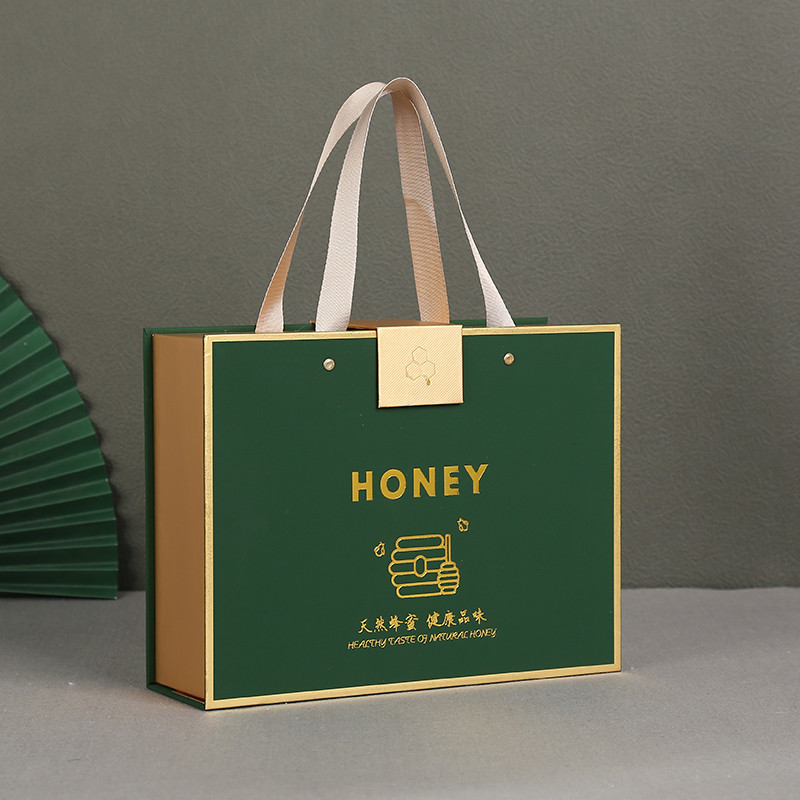 🤩有創客製 客製化 包裝盒 禮物盒 蜂蜜包裝盒含玻璃瓶子高檔禮盒定製小批量外手提禮品盒空盒子訂製 可開發票