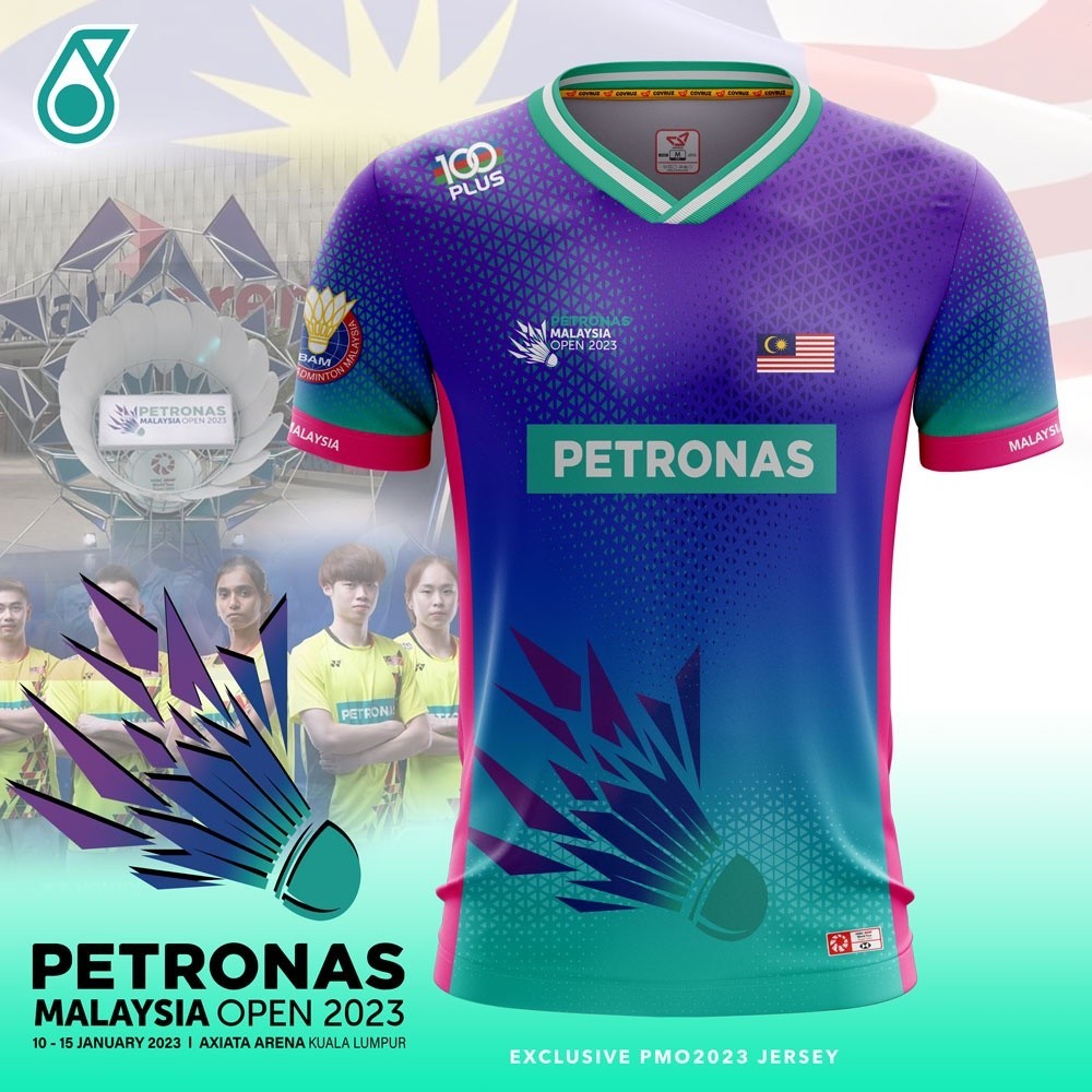 Petronas 馬來西亞公開賽 2023 年羽毛球球衣 Yonex 2023 Victor Petronas 球衣印花