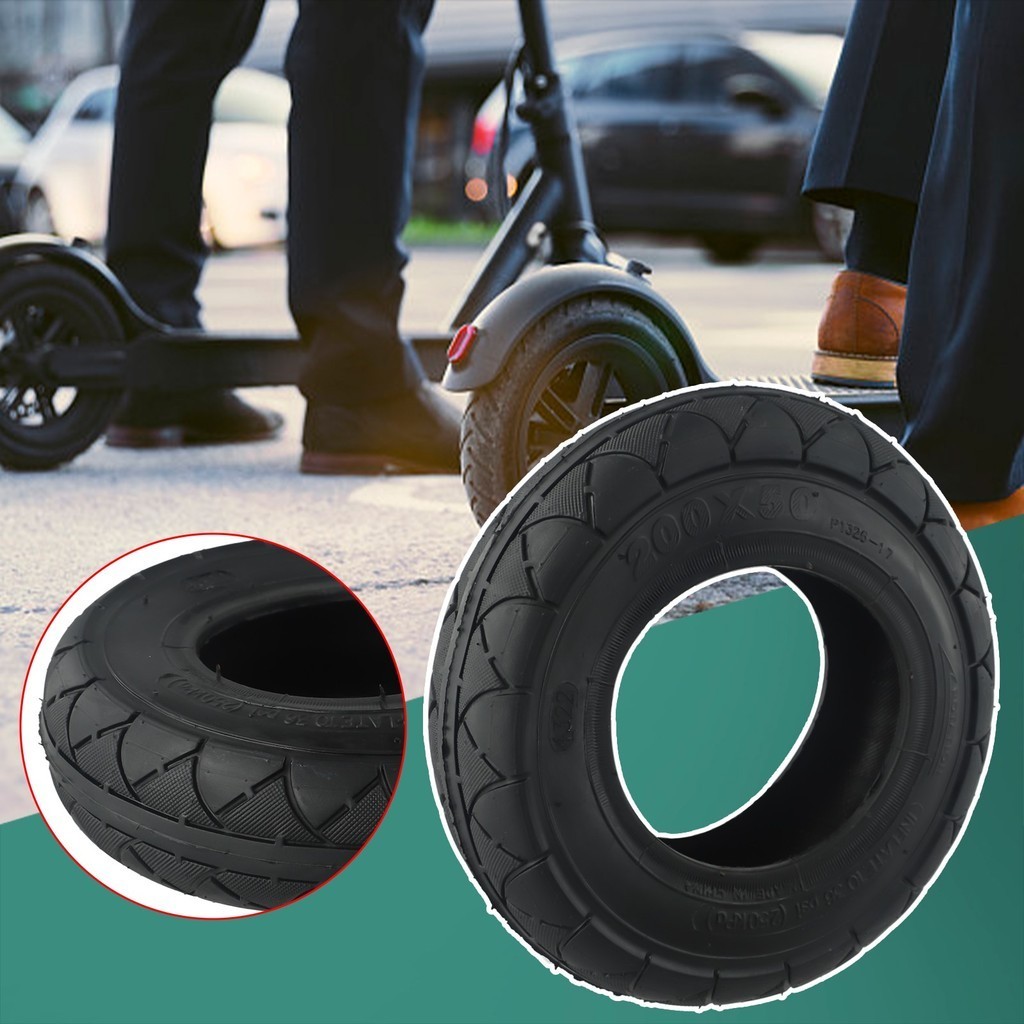 四月熱銷 200x50 電動滑板車輪胎內胎彎曲閥適用於 8x2 英寸