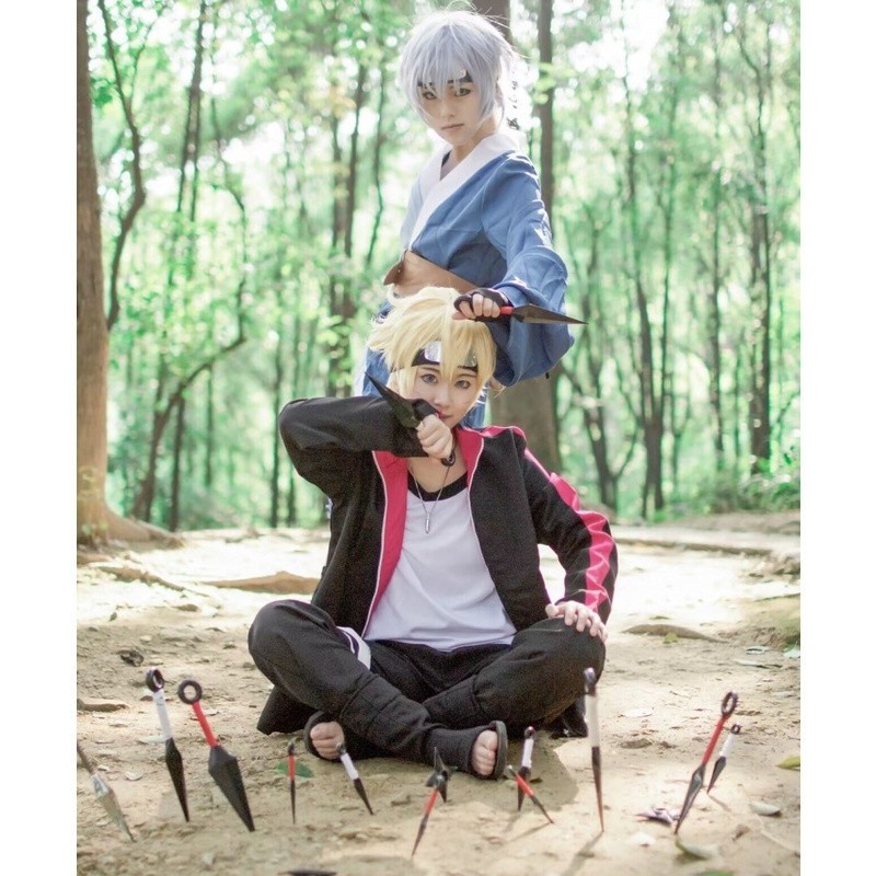 兒童火影忍者角色扮演服裝服裝漩渦鳴人 Boruto Cosplay 服裝服裝萬聖節嘉年華套裝